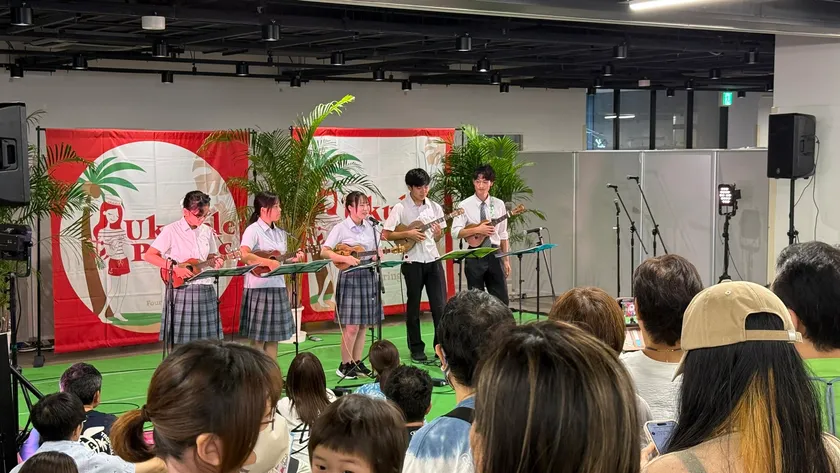 誠恵高校ウクレレ部、ウクレレピクニックに2年連続出演
